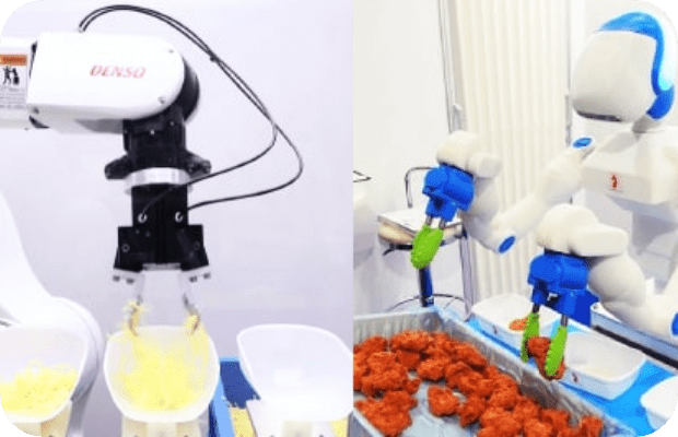 食品、医療品、化粧品に関するロボットのイメージ