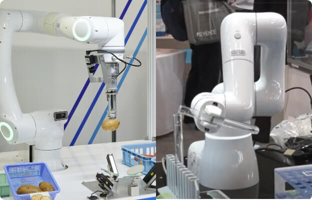 食品、医療品、化粧品に関するロボットのイメージ