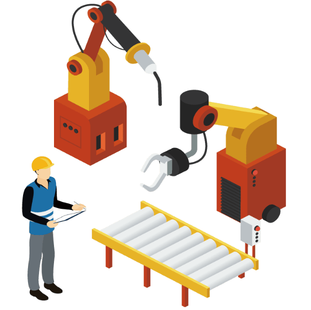 ロボットを活用するイメージ